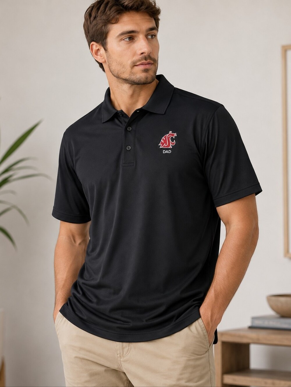 Cutter & Buck Washington State "Dad" Polo Golf Shirt